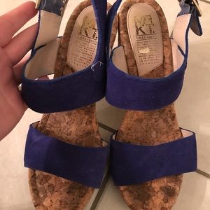 70s style cork heels